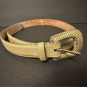 WCM New York Women's Genuine Reptile Belt size M (b3